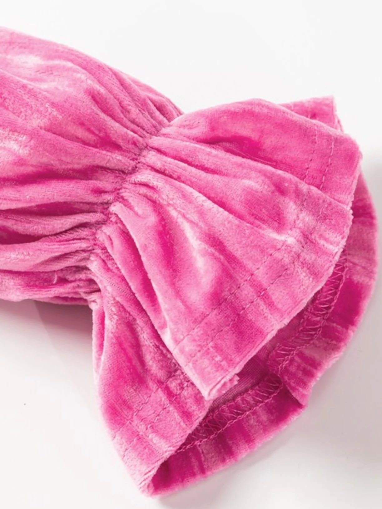 Rosette Velvet Bow Dress - Image 8